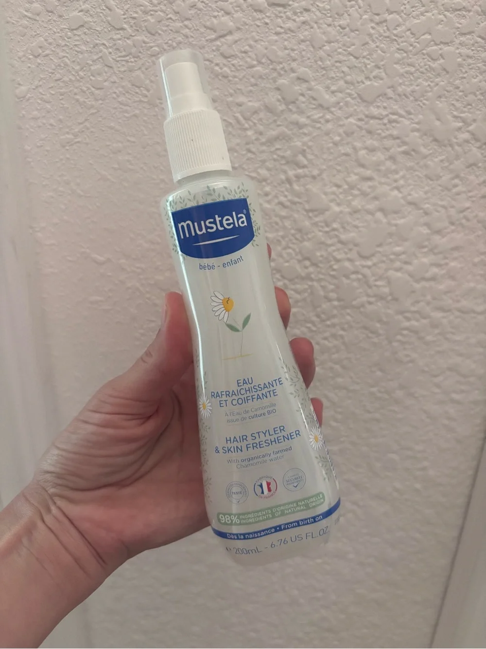 Mustela Hair Styler & Skin Freshener for babies 200 mL 6.76 oz new